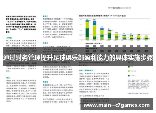 通过财务管理提升足球俱乐部盈利能力的具体实施步骤